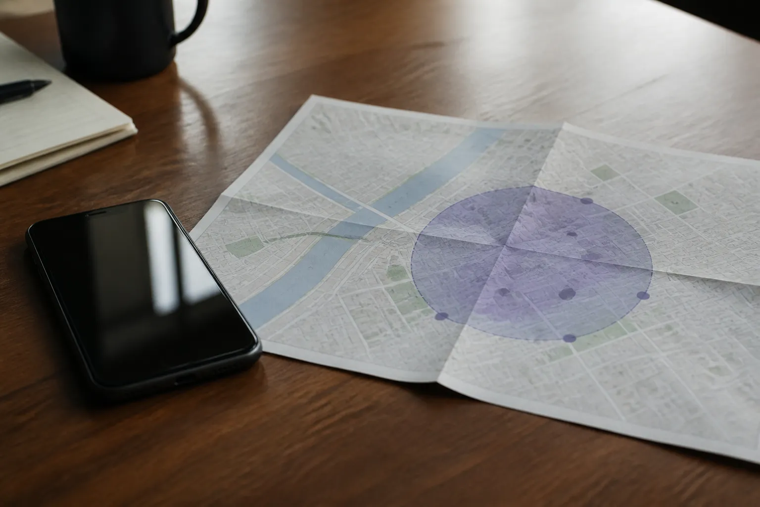 Telefonní číslo, síťová buňka a mapa jako tři odlišné informace