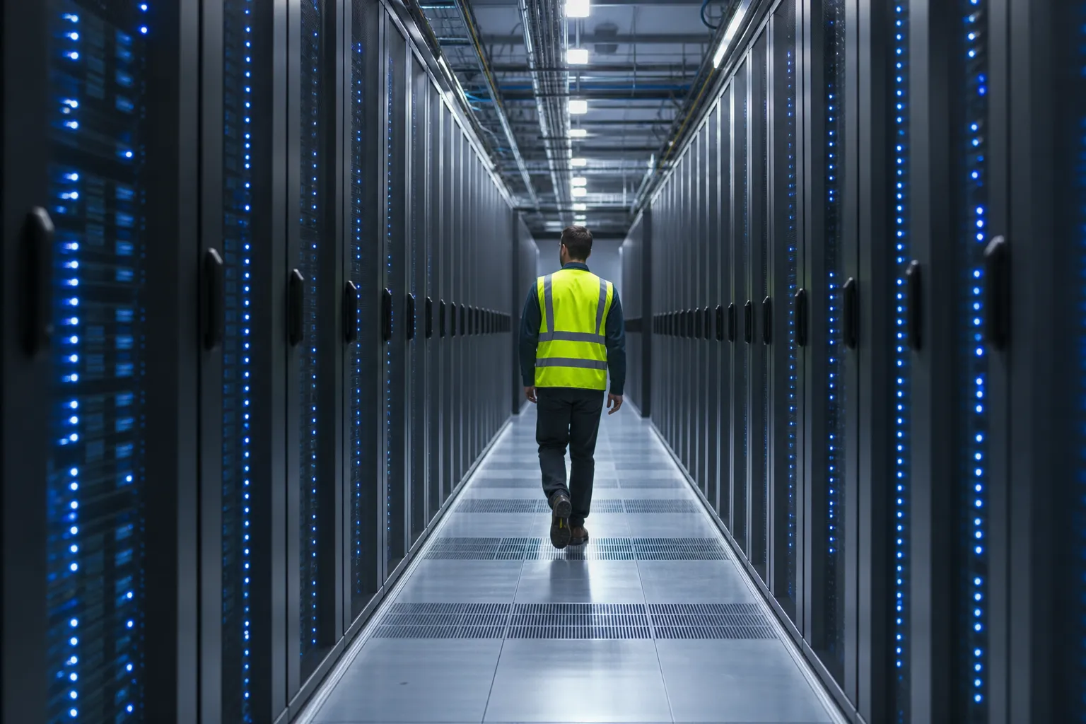 Datové centrum a různé stupnice spotřeby elektřiny umělé inteligence