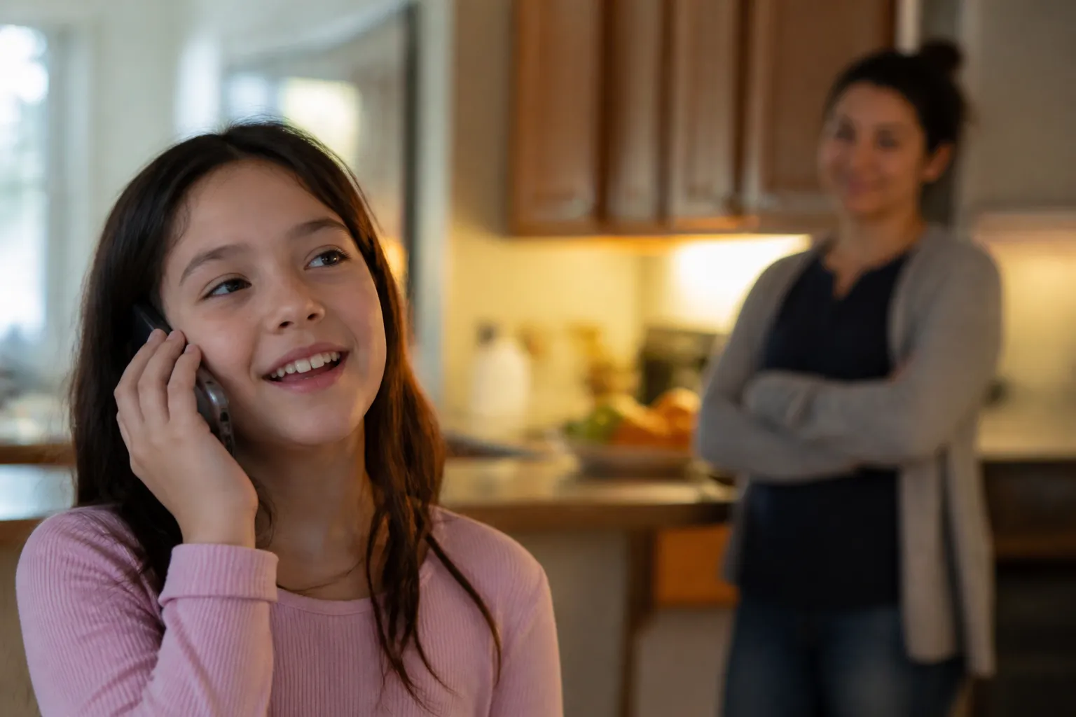 A voice assistant on a child’s phone: an answer is not the same as a dialogue